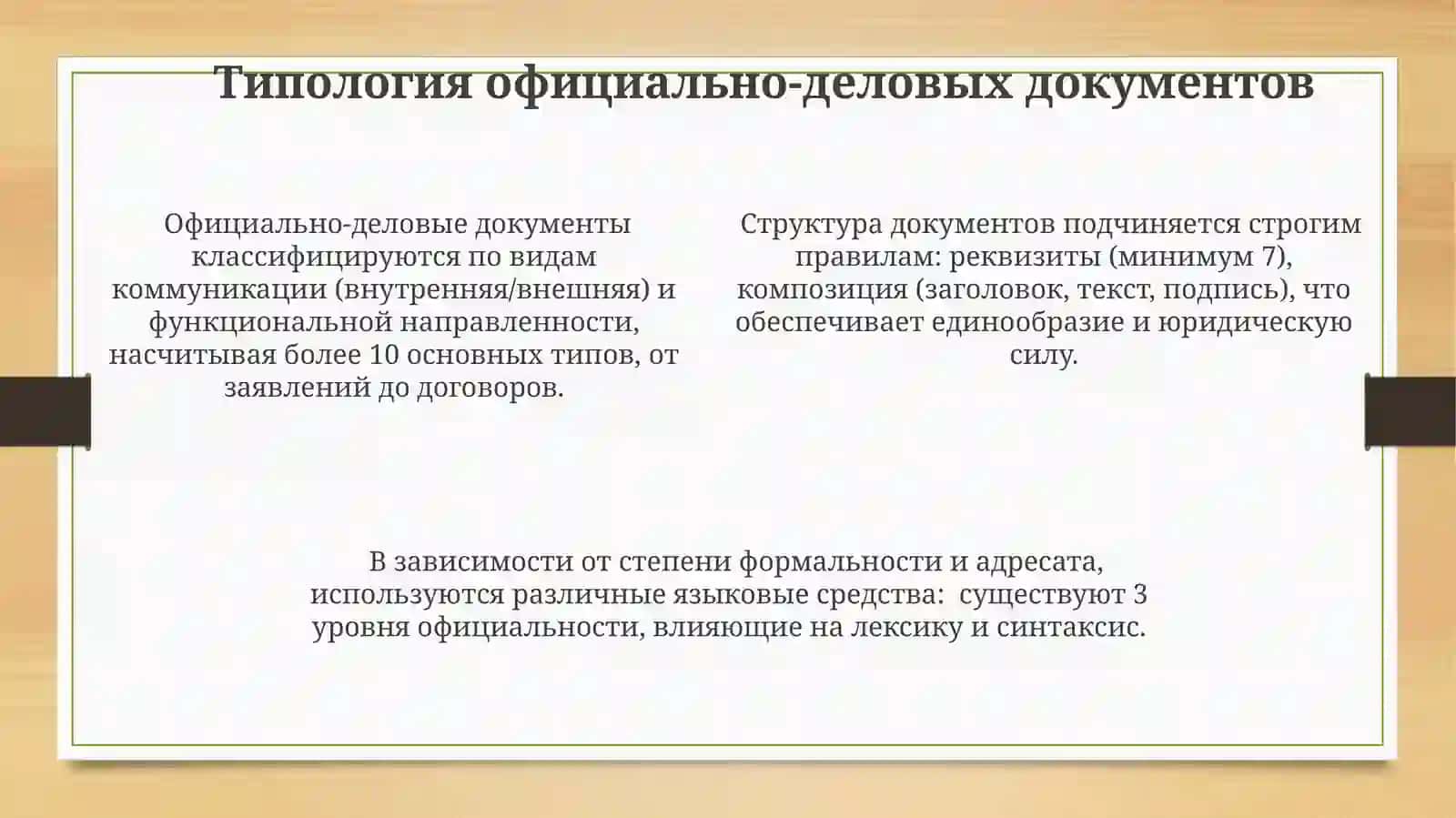 Официально-деловой стиль как функциональная разновидность литературного языка 4