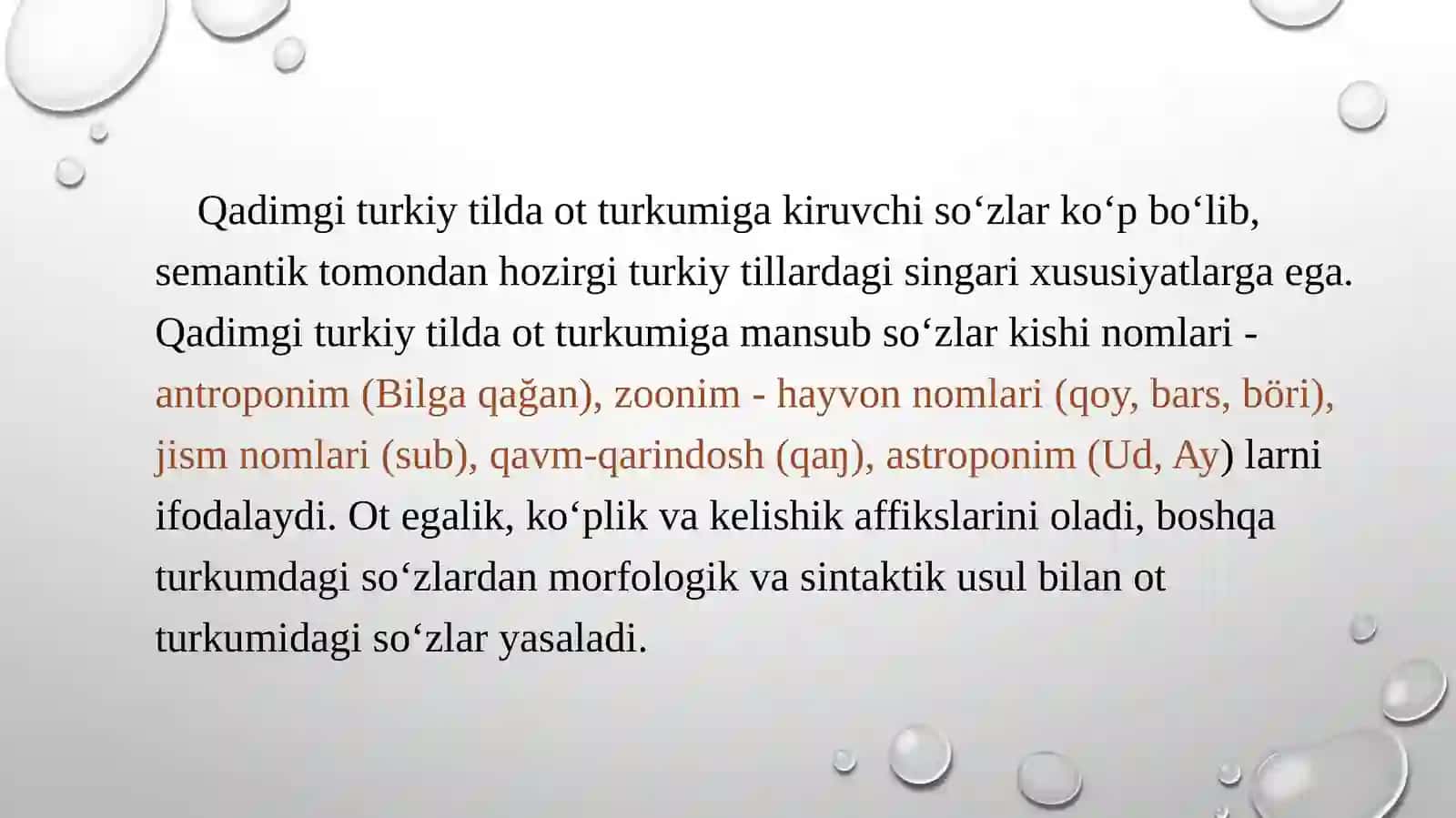 Ot, sifat, son va olmosh so‘z turkumlari 4