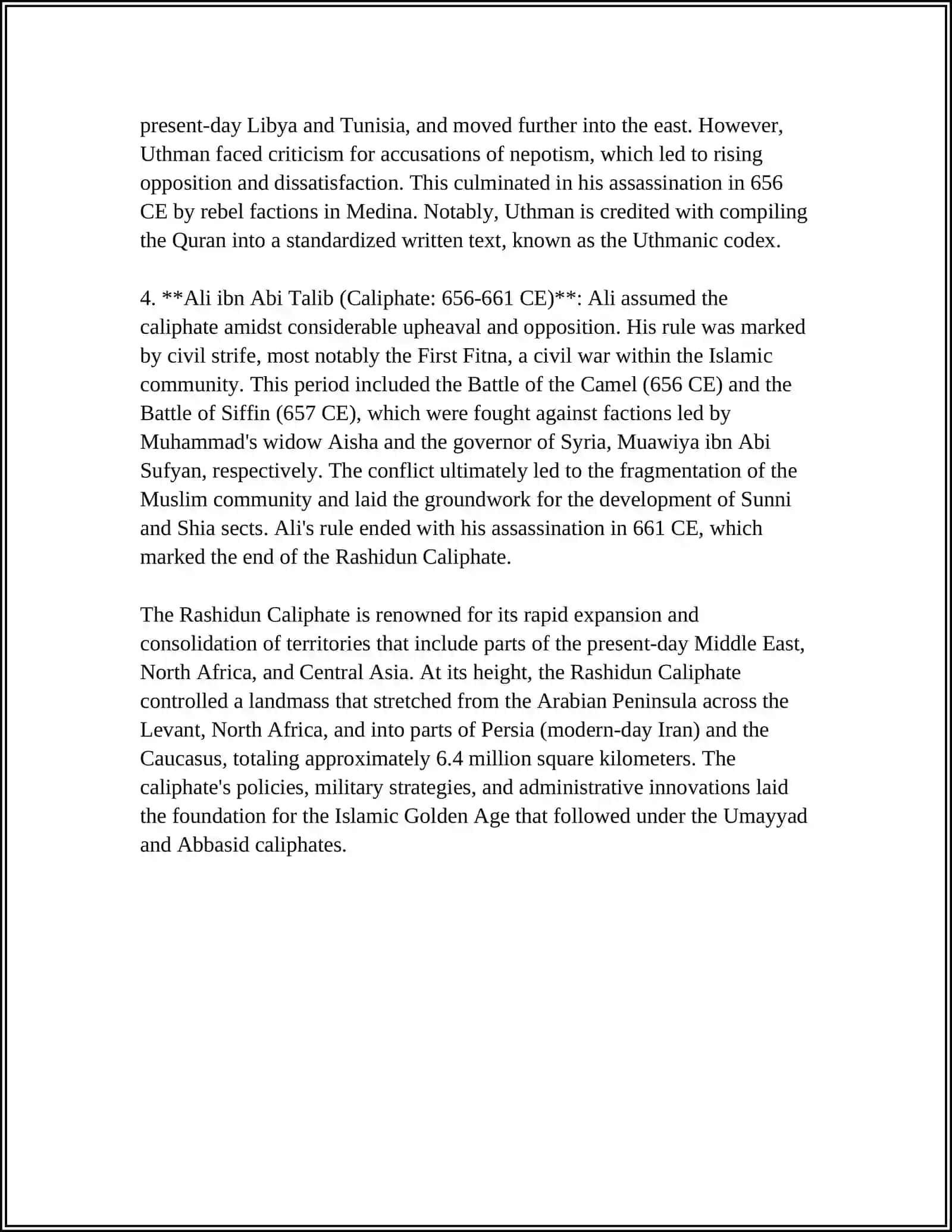 ARAB CALIPHATE 4