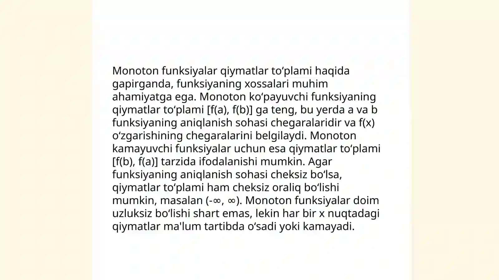 Monotion funksiyalar 4
