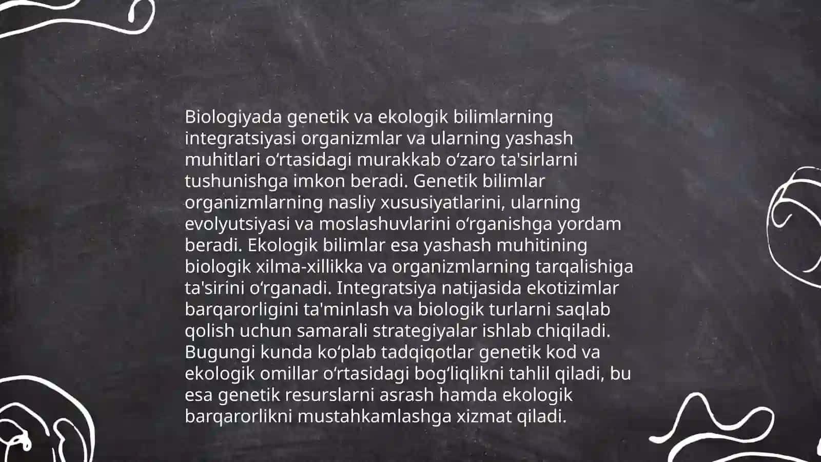 Biologiya fanlaridagi integratsion jarayonlar va uning taʼlimdagi ahamiyati 4