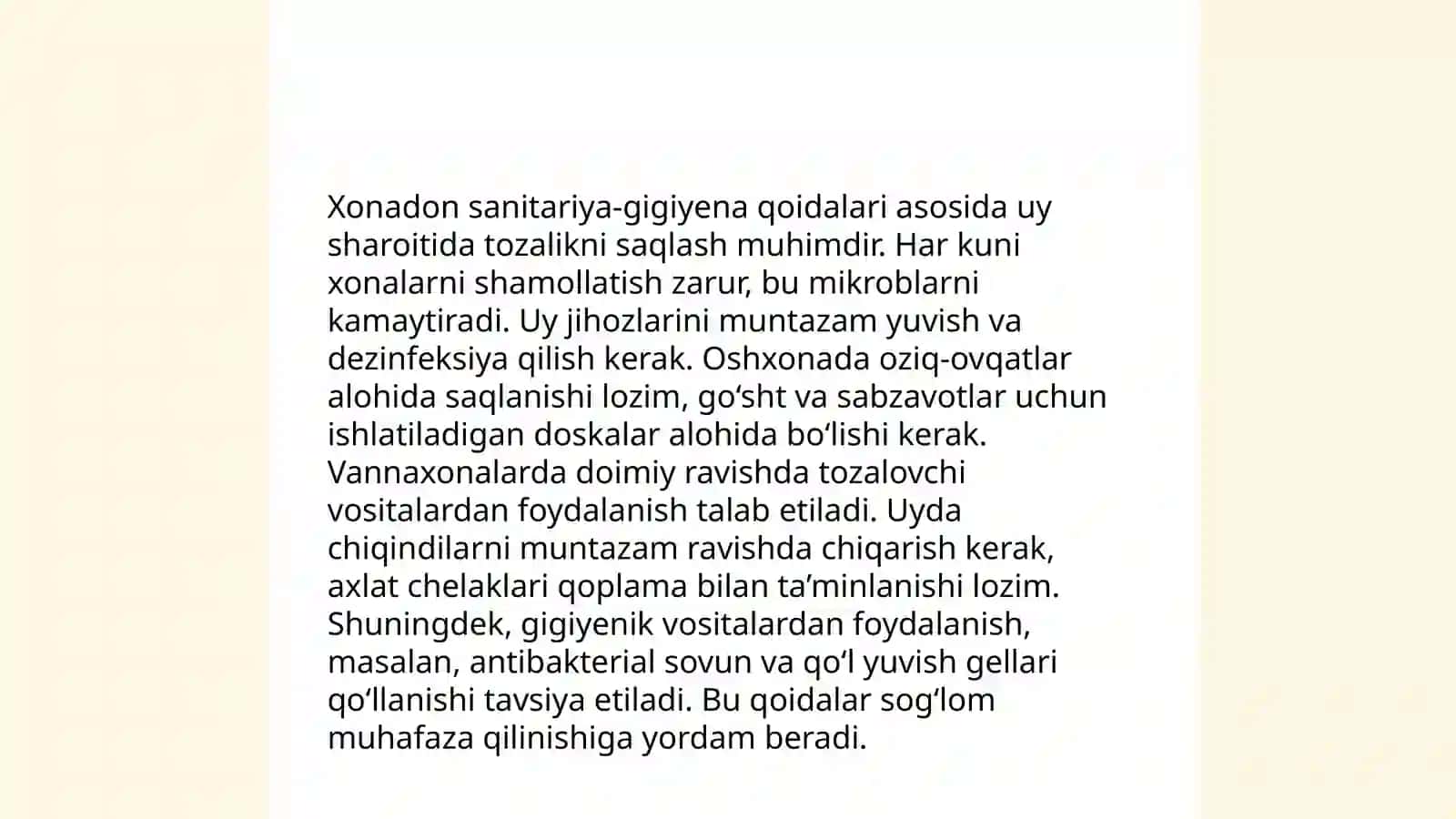 Texnika va sanitariya gigiyena qoidalari 4
