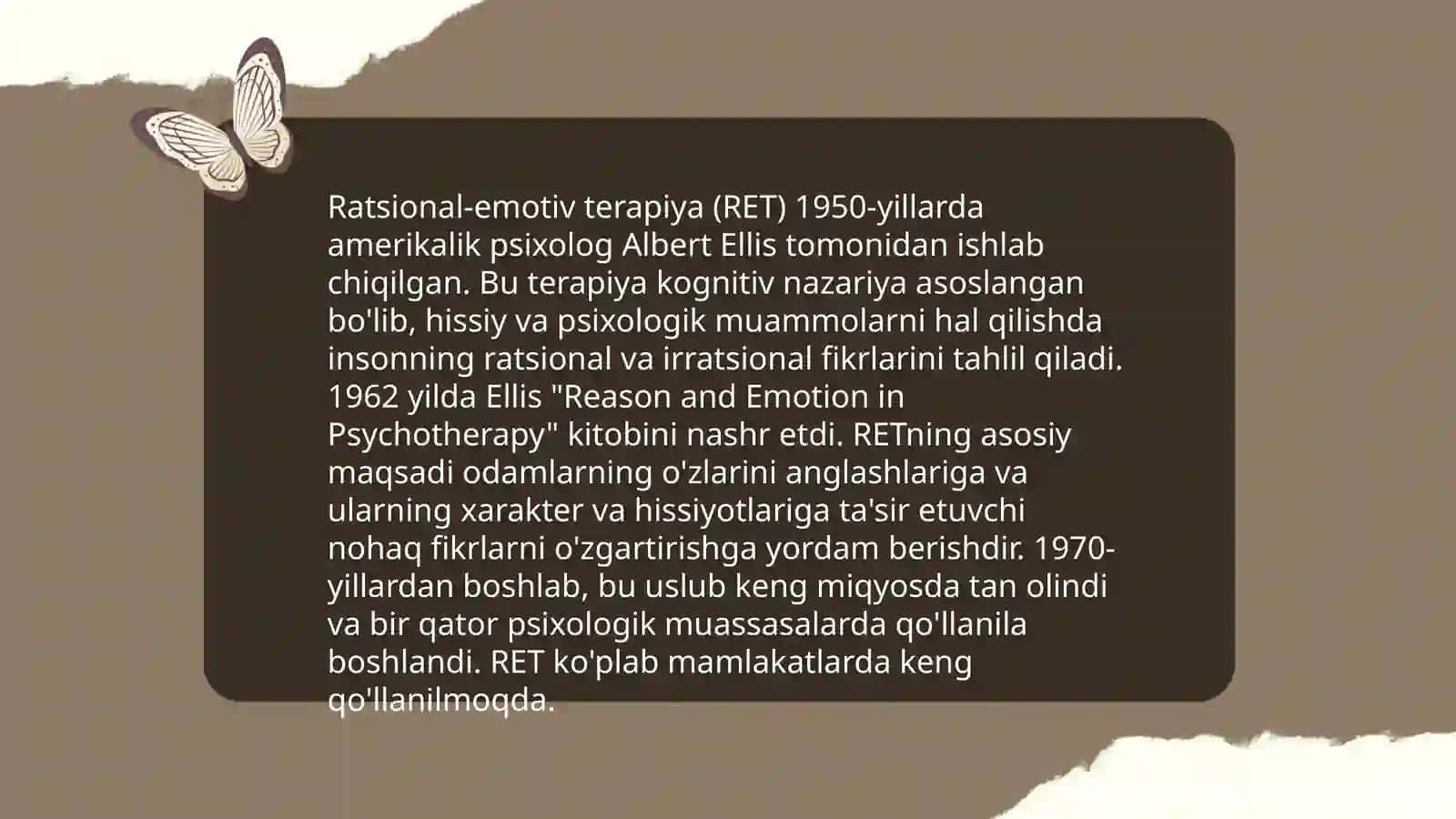Albert Ellisning xulq ratsional-emotiv terapiyasi 4