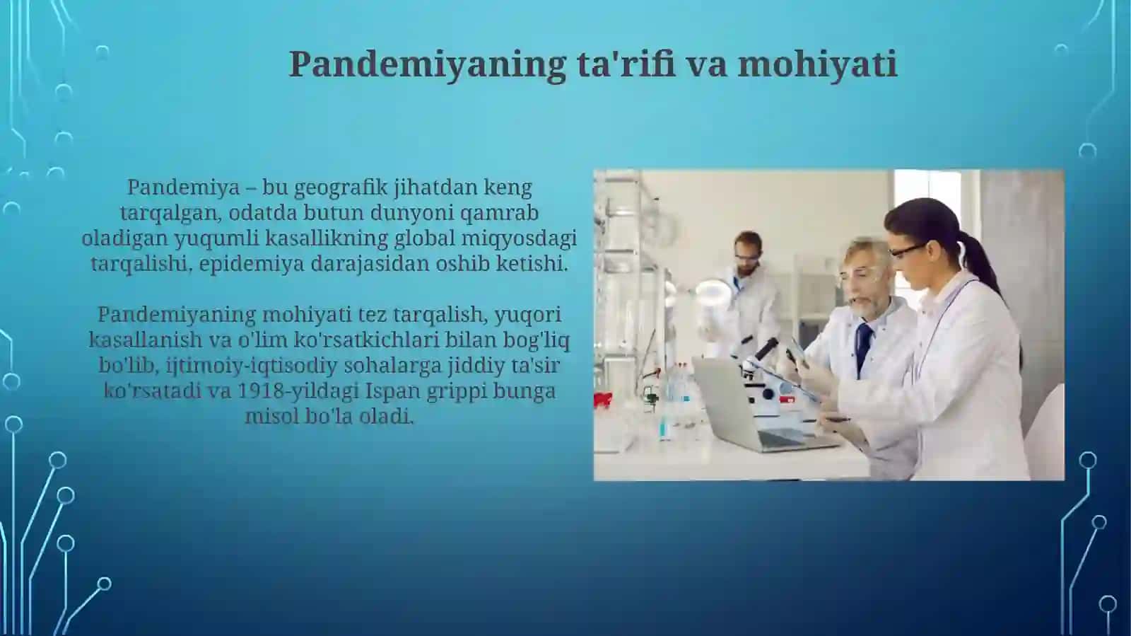 Pandenimiya 21 asrning global muammosi va uning oqibatlari 4