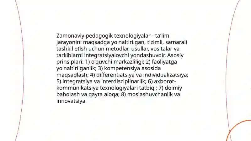 An’anaviy va zаmоnаviy pеdаgоgik tехnоlоgiyalаr va ularninig tasniflanishi 4
