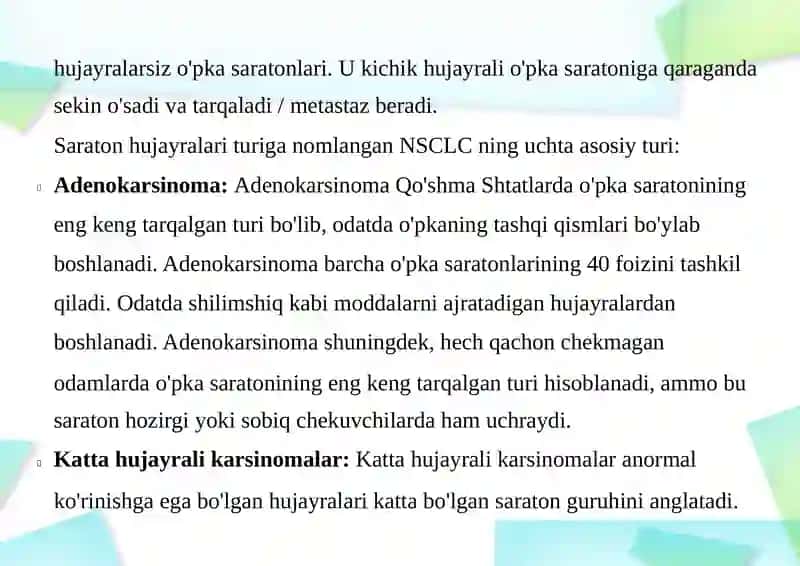 O'PKA SARATON KASALLIGI 4