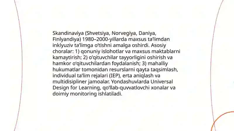 Inklyuziv taʼlimni rivojlantirishdagi xalqaro tajribalar 4