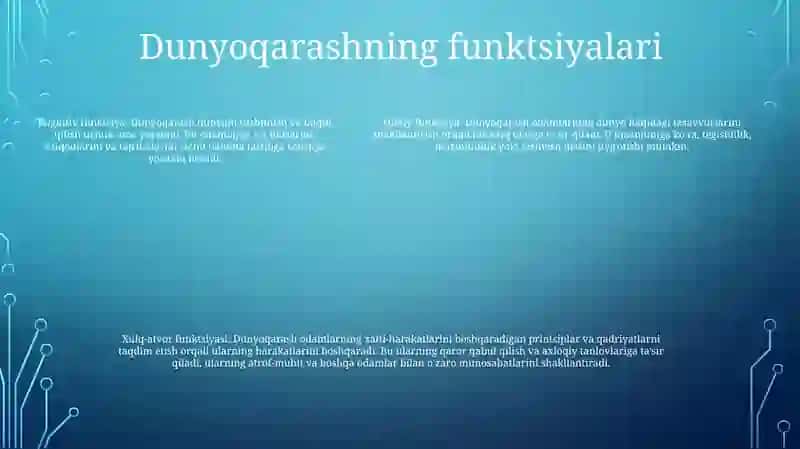 Dunyoqarashning Mohiyati, Tuzilishi Va Asosiy Funksiyasi 4