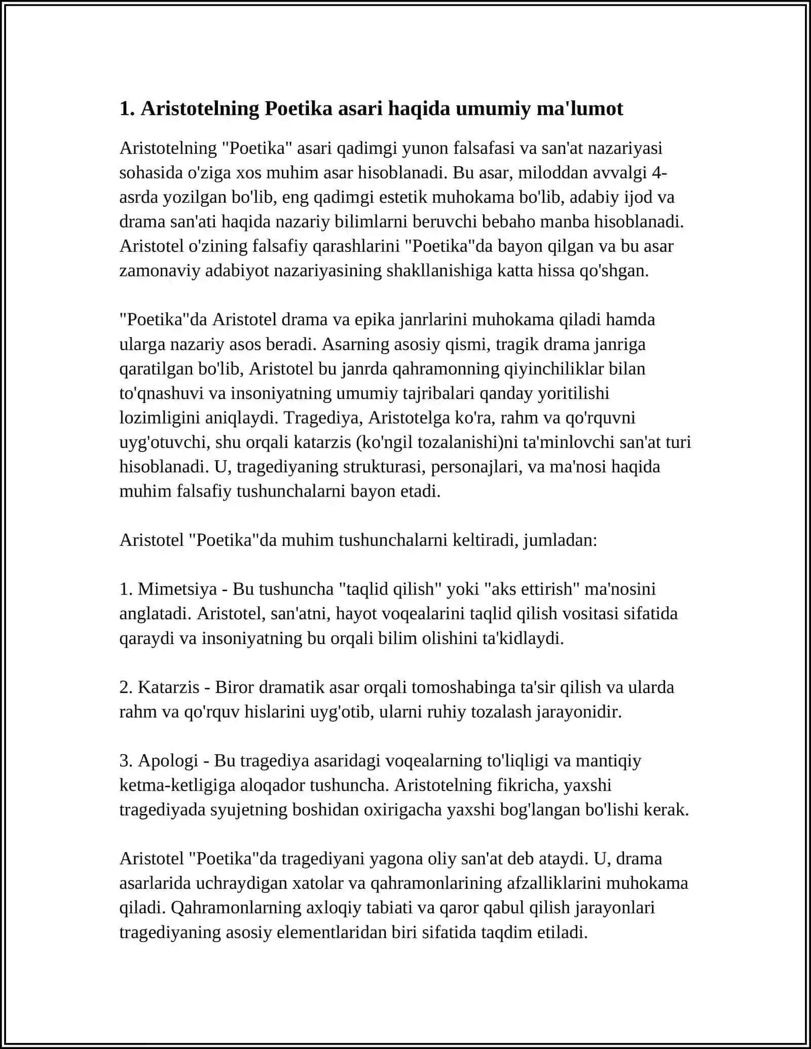 ARISTOTELNING POETIKA ASARINI OʻQITISH BOʻYICHA METODLAR 4