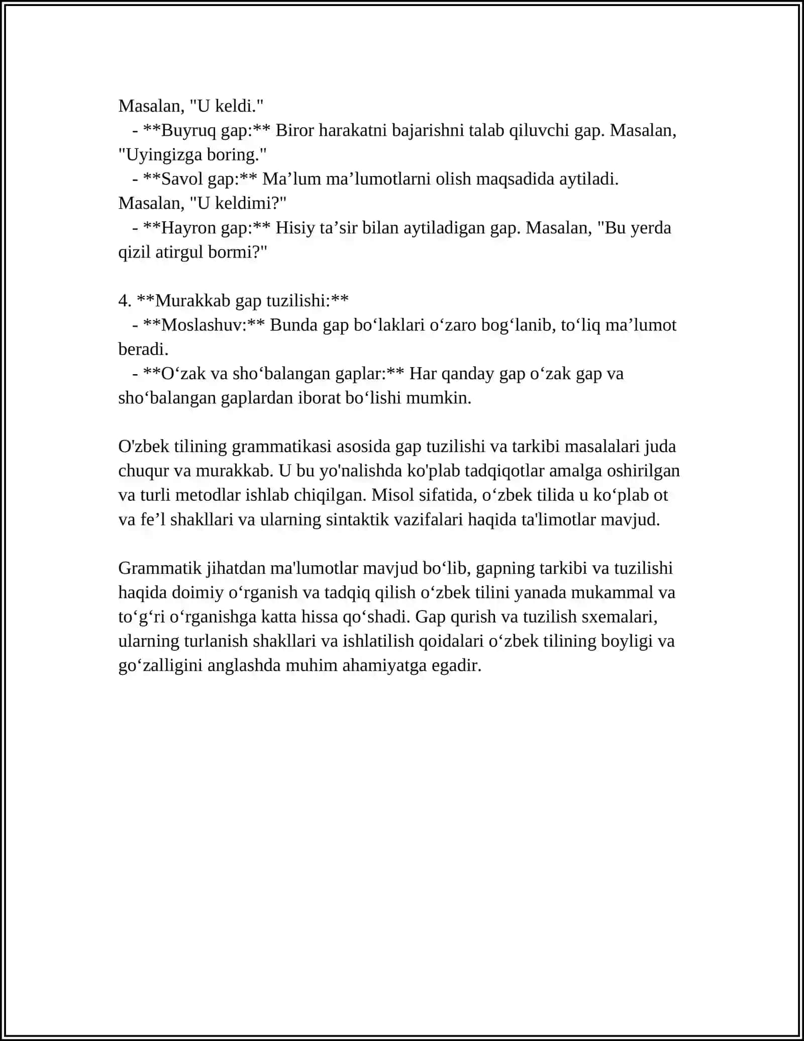 SINTAKSIS BOʻLIMIDAN TAQDIMOT TAYYORLASH 4