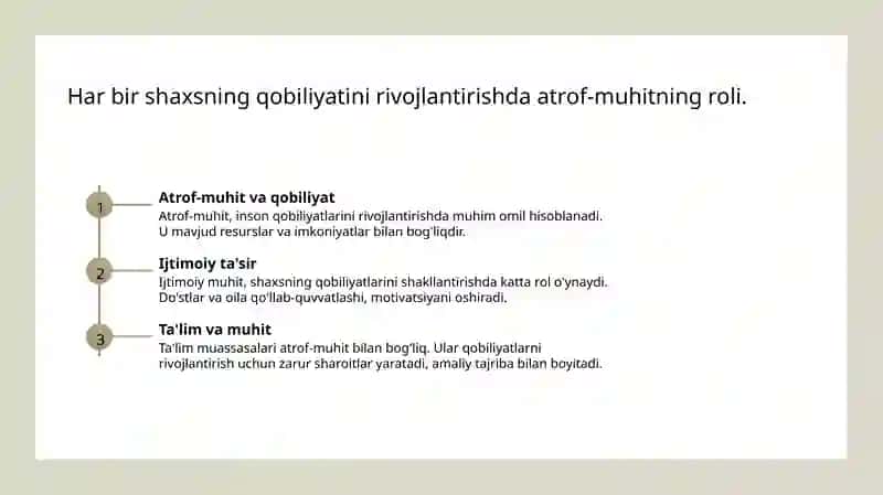 Qobiliyat rivojlanishiga taʼsir qiluvchi omillar 4