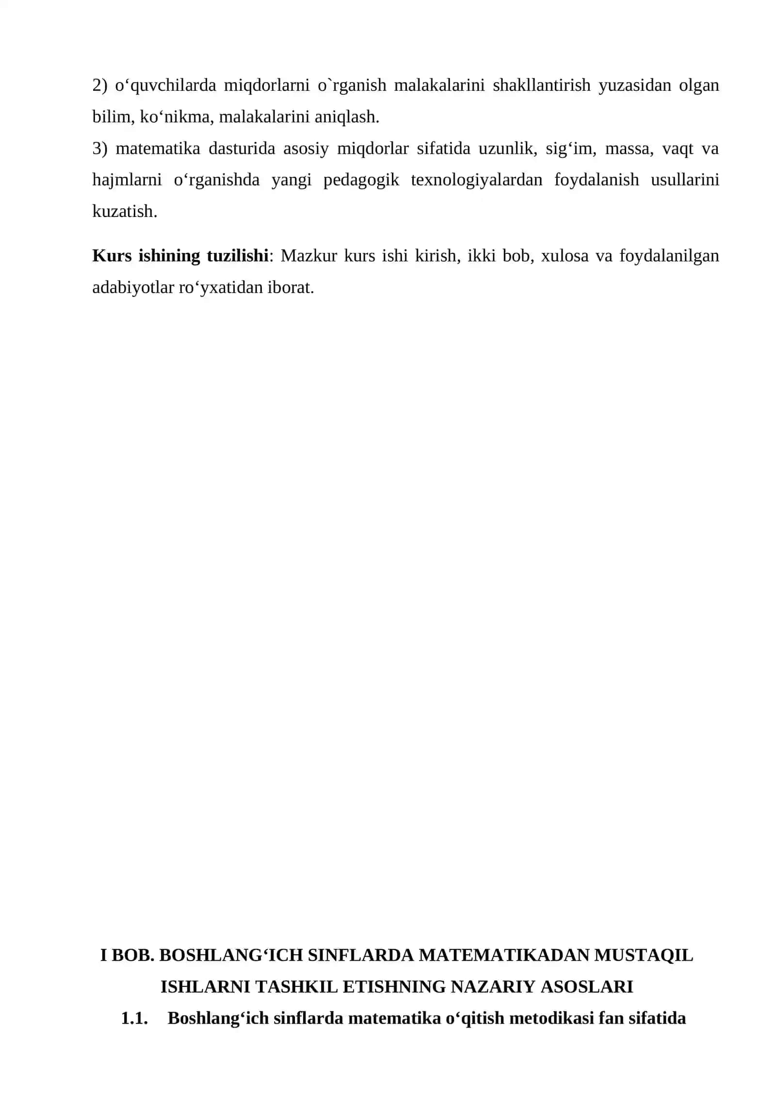 BOSHLANG‘ICH SINFLARDA O‘QUVCHILARNING MATEMATIKADAN MUSTAQIL ISHLARINI TASHKIL QILISH METODIKASI 4