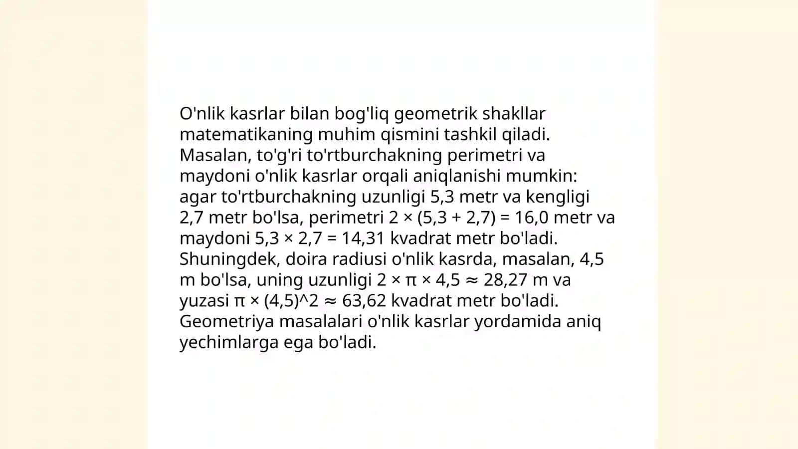 O'nlik kesmalar 4