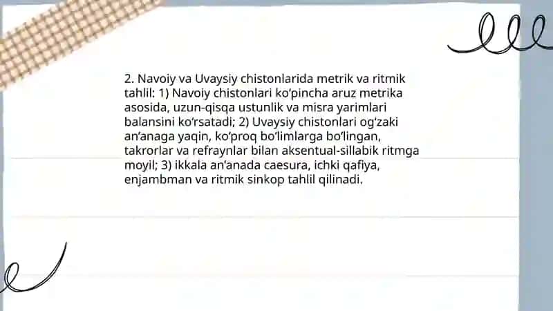 Chiston tahlili (Navoiy va Uvaysiy chistonlari asosida) 4