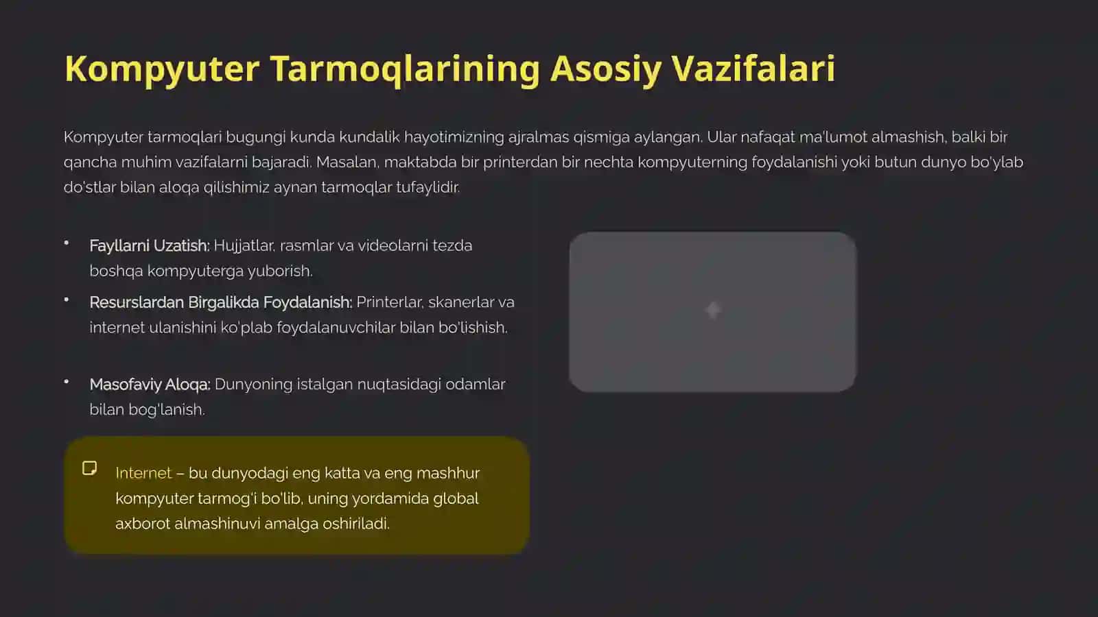 Kompyuter Tarmoqlari: Asosiy Tushunchalar 4