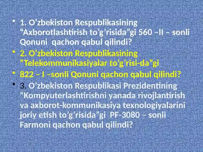 Boshlang`ichsinfdarslaridaaxborottexnologiyalardanfoydalanish(2 soat ma’ruza) 4