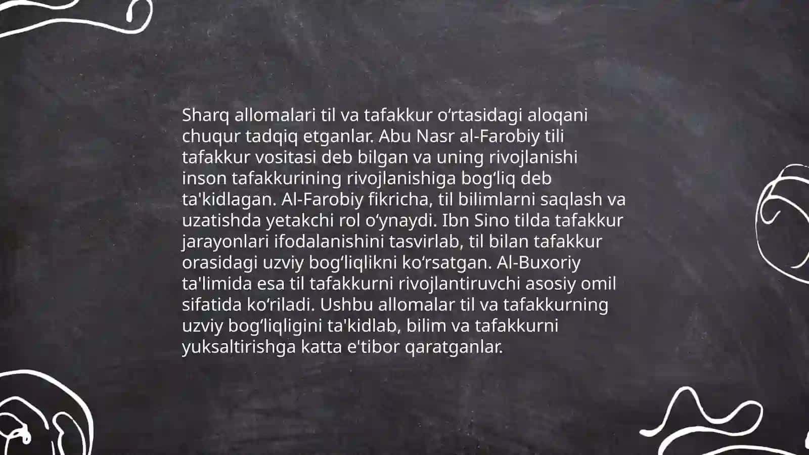 Sharq mutafakkirlarining til haqidagi qarashlari 4