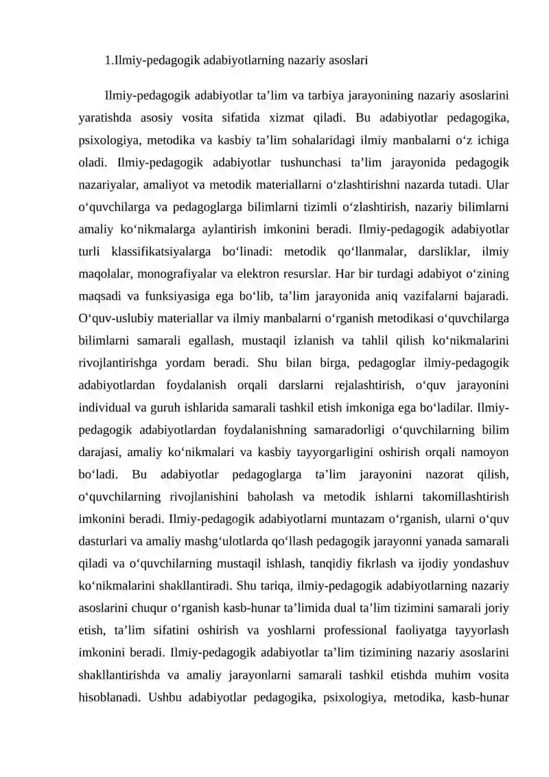 Ilmiy-pedagogik adabiyotlarni o‘rganish 4