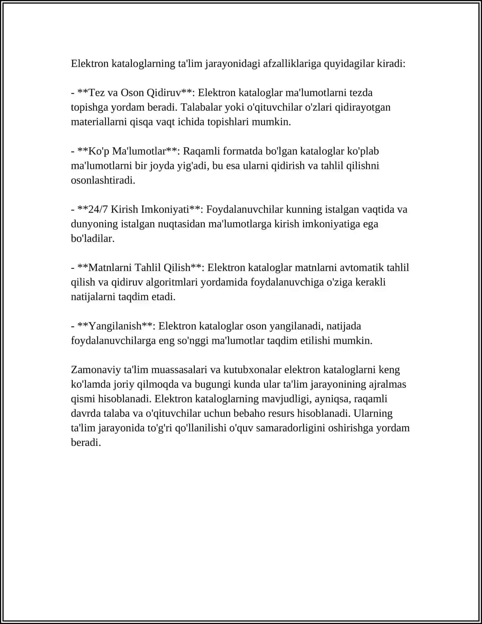 ELEKTRON KATALOGLARNI TA'LIM JARAYONIDA QO'LLASH 4