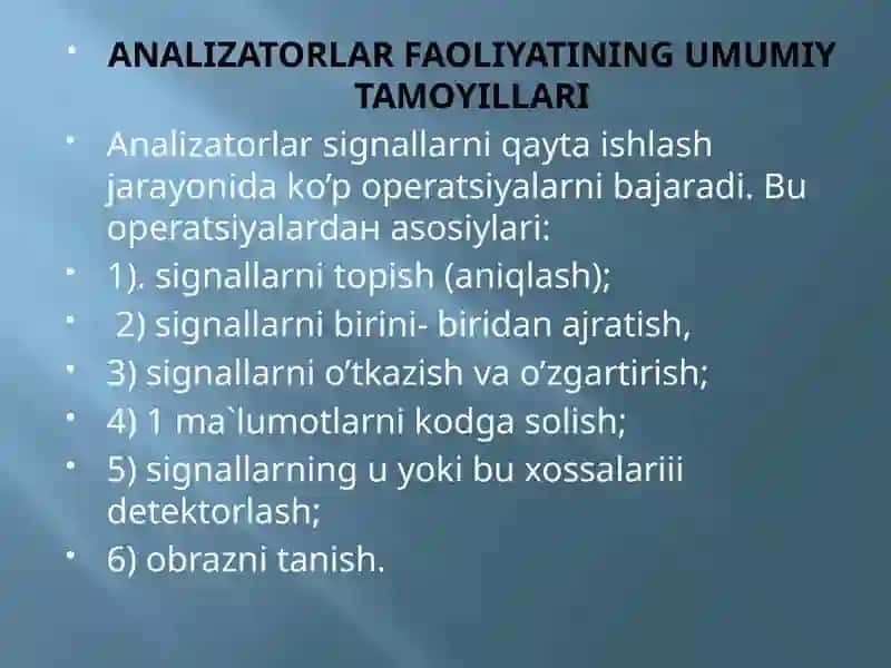 Sensor Tizimining Tekshirish Usullari 4