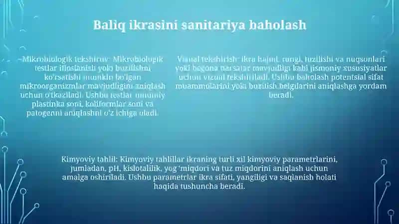 Baliq Ikrasi Tarkibining Xususiyatlari Va Sanitariya Jihatdan Baholash 4