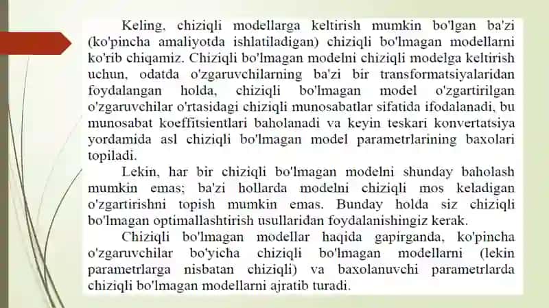 Chiziqsiz regressiya 4