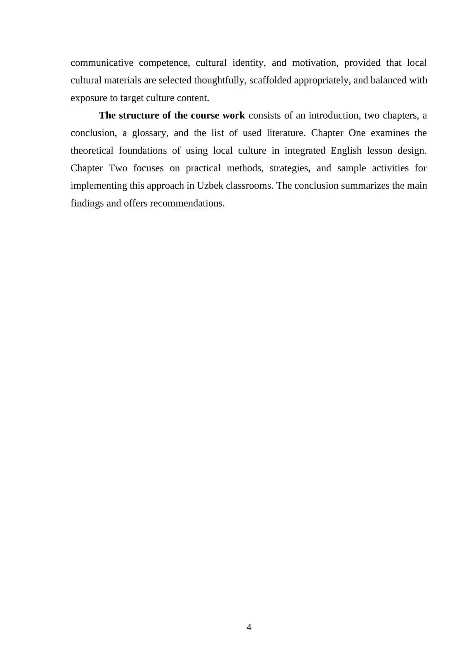 Local culture in designing integrated english lessons 4