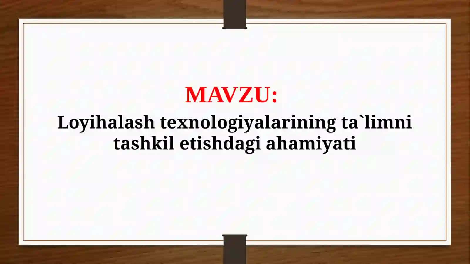 Pedagogik texnologiyafanidantayyorlagan taqdimoti 4