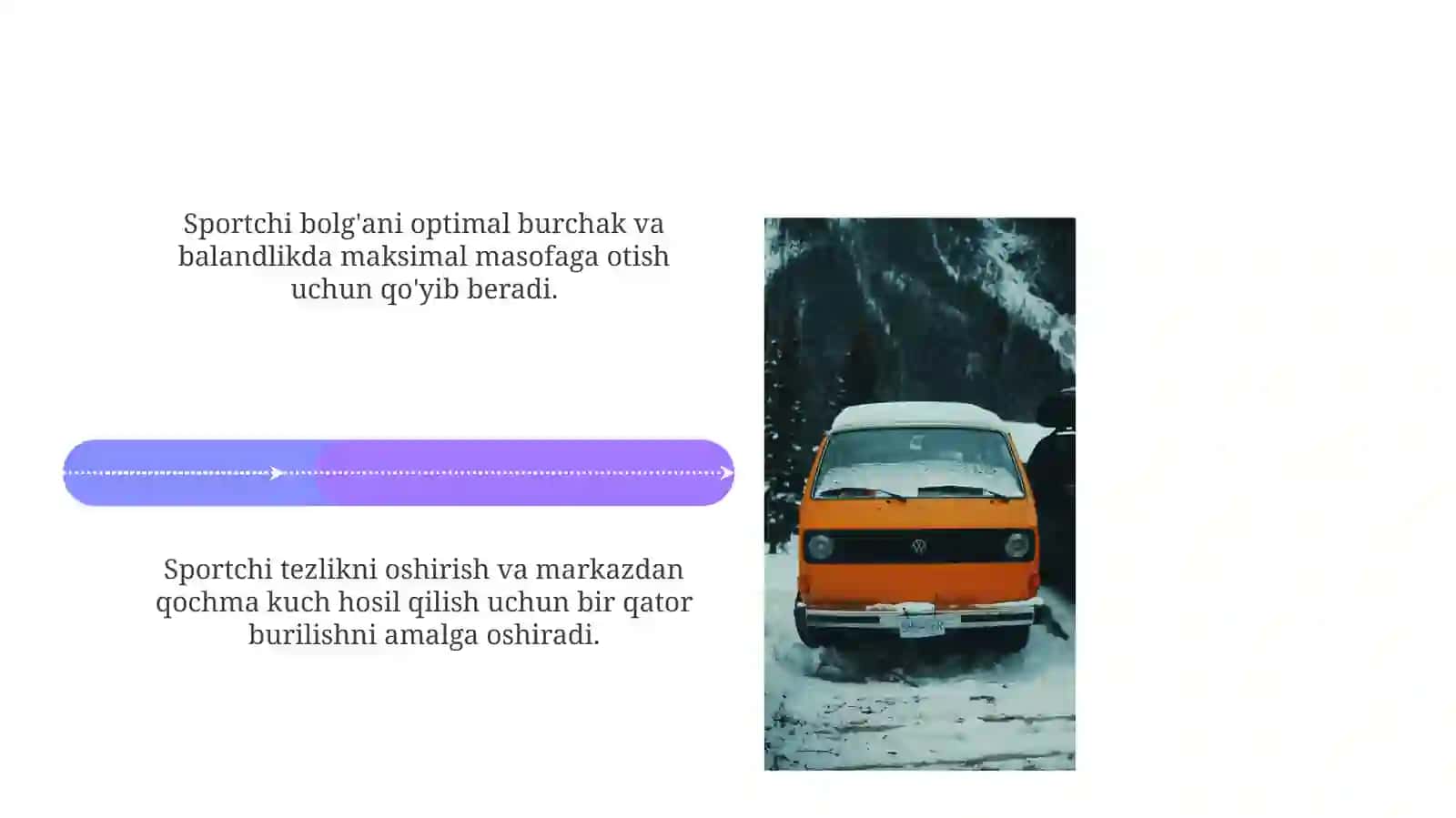 Yengilatletika turlari texnikasini o'rgatish 4