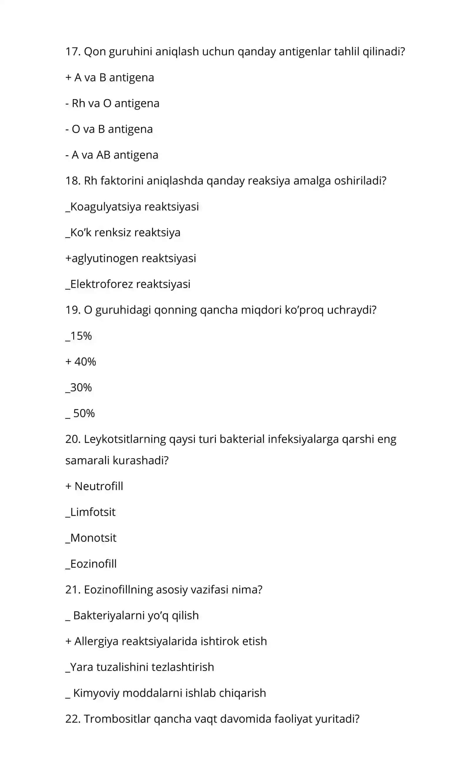 Leykotsitlarning vazifasi 4