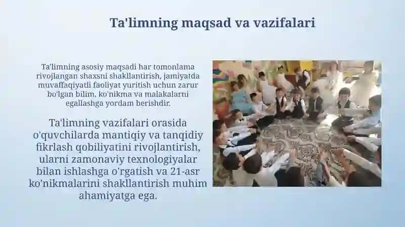 Ta'lim mazmuni 4