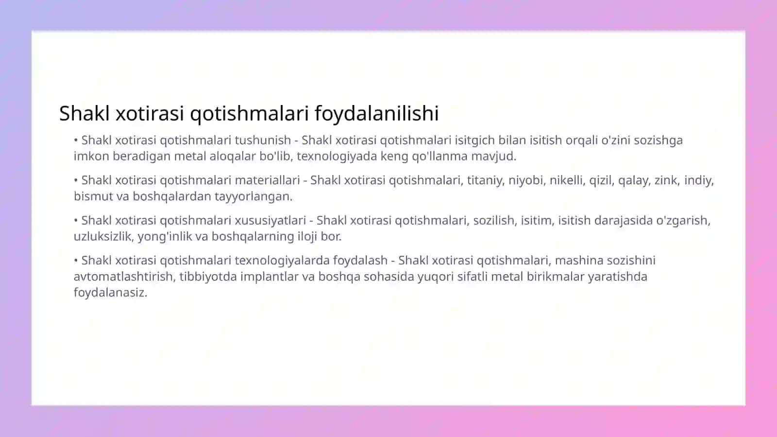 Piezoelektirik materiallar va ulardan foydalanishning afzaligi 4