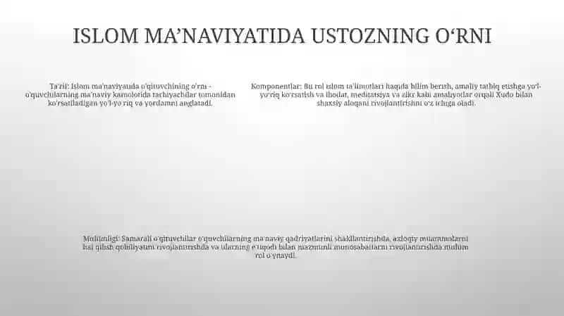 Islom Ma'Naviyatida Ta'lim-Tarbiya 4