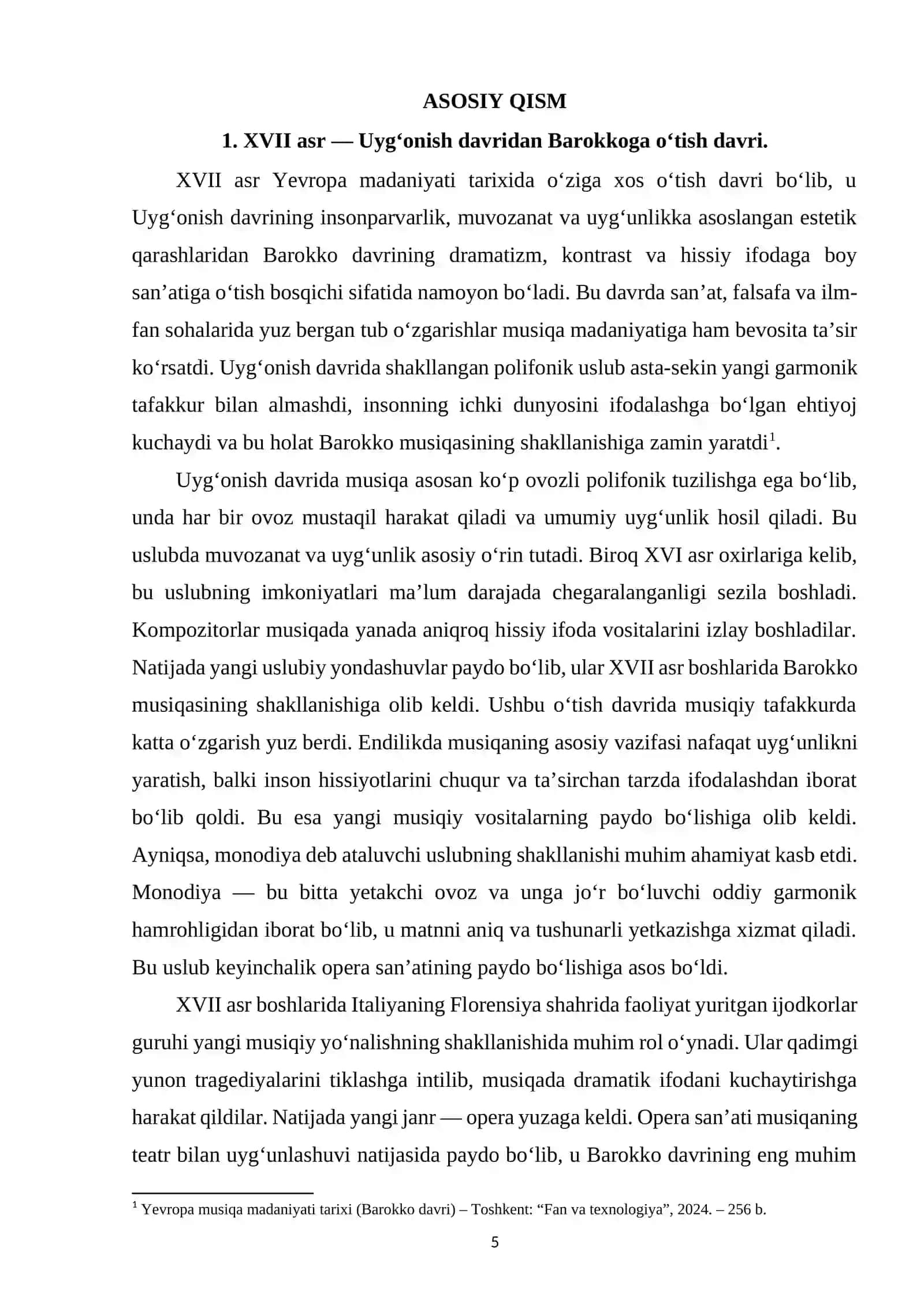 XVII ASR YEVROPA MUSIQA MADANIYATI (BAROKKO DAVRI BOSHLANISHI) 4