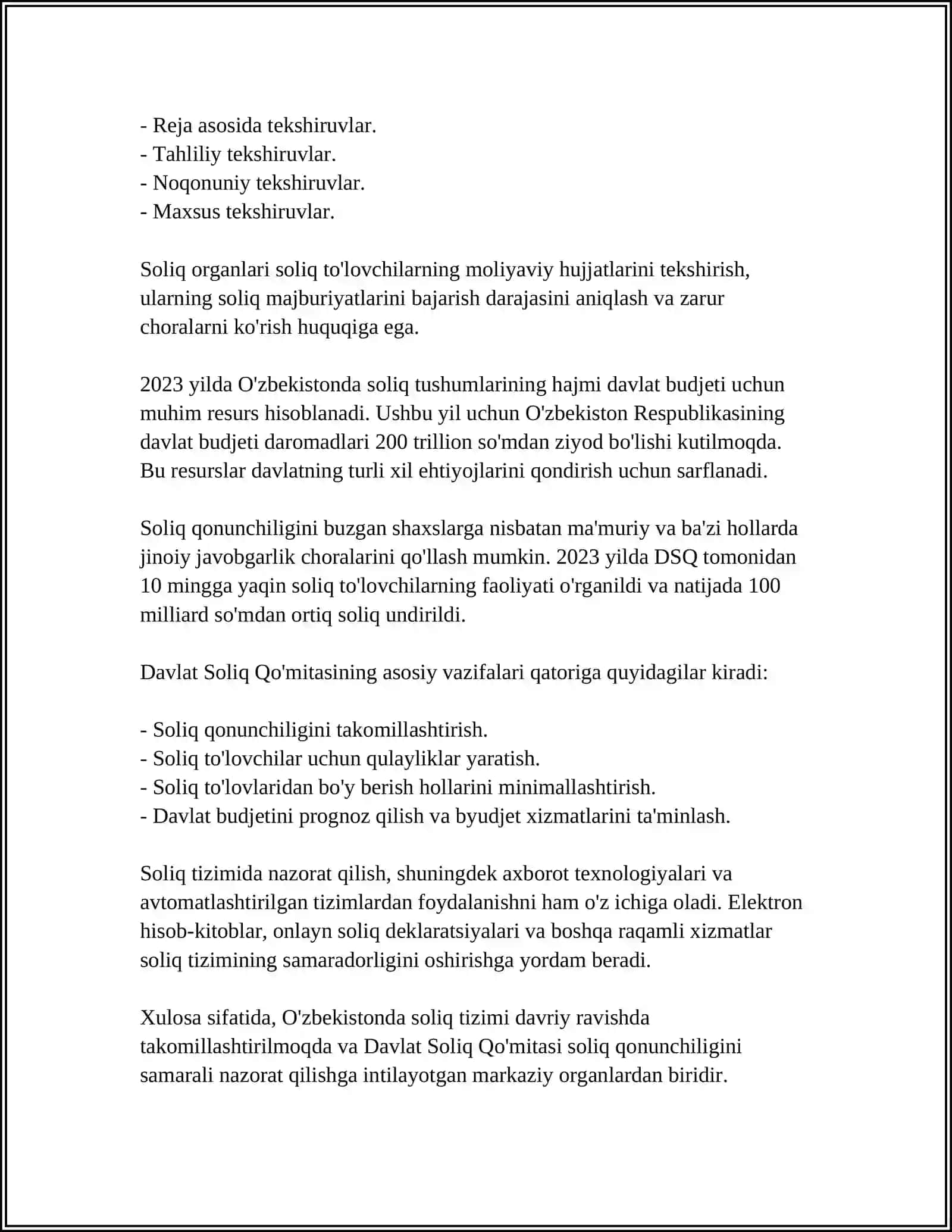 VAKOLATLI ORGANLARNING SOLIQQA OID HUQUQBUZARLIKLARNI BARTARAF ETISHDAGI ROLI 4