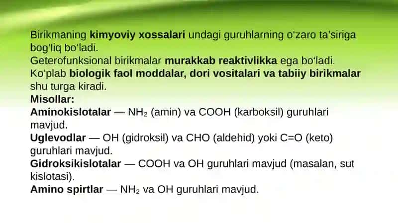 Getero- va polifunksional birikmalar asosoida ishlab chiqariladigan zamonaviy dori vositalari 4