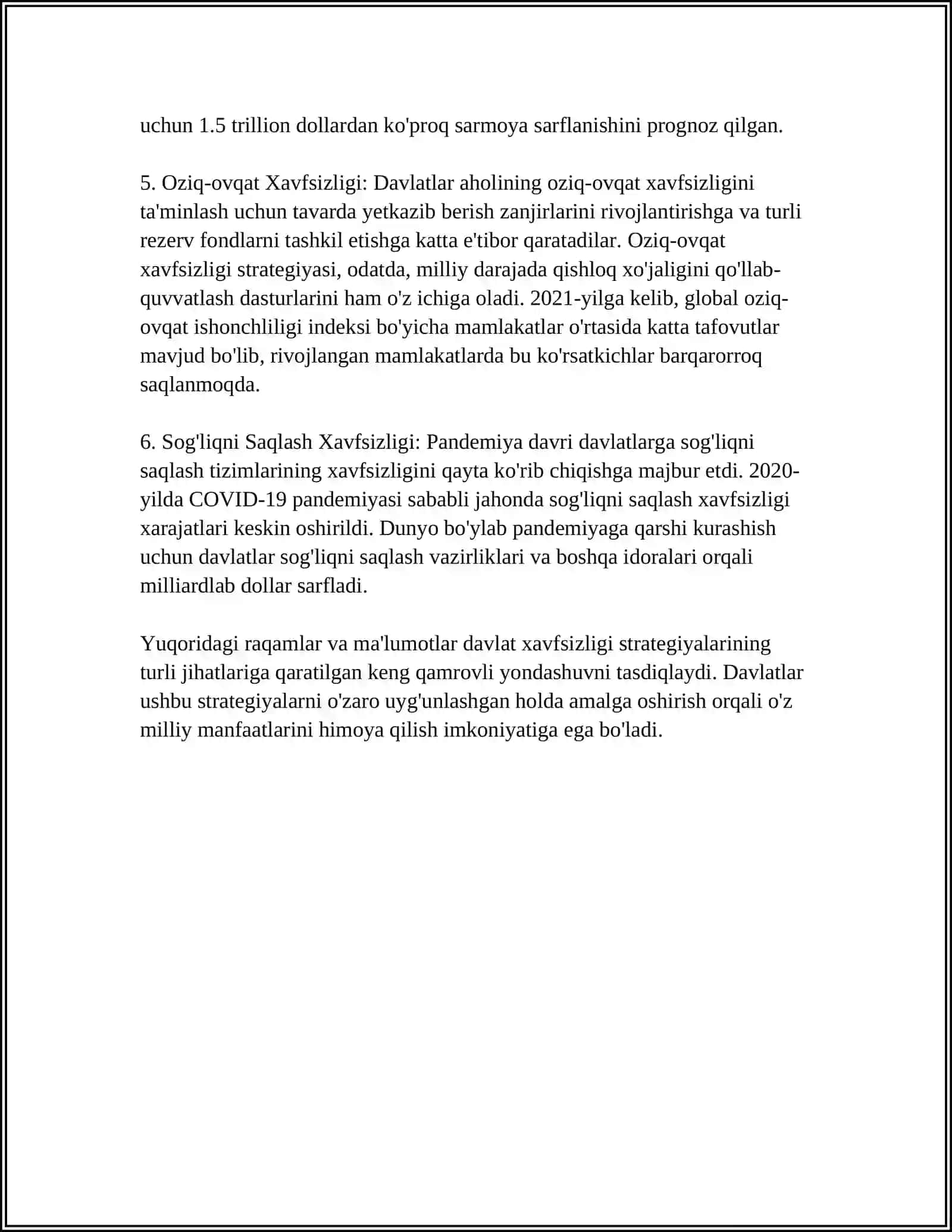 MILLIY XAVFSIZLIKNI TA’MINLASH BORASIDA AMALGA OSHIRILAYOTGAN ISHLAR 4