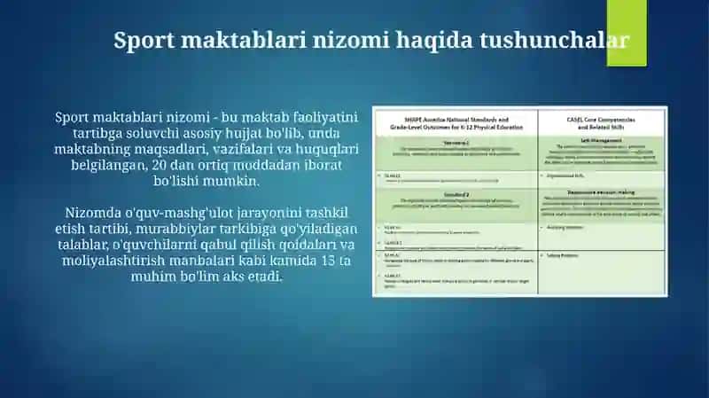 Sport maktablarining turlari va ularning nizomlari haqida tushunchalar 4