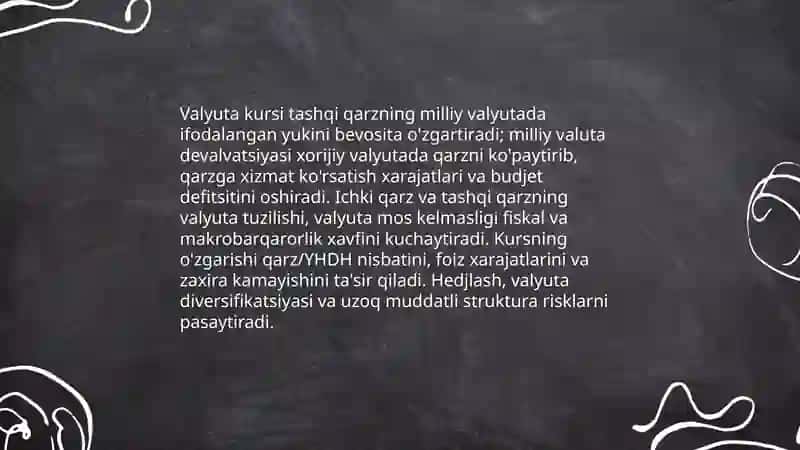 Ichki va tashqi davlat qarzining makroiqtisodiy ta'siri 4