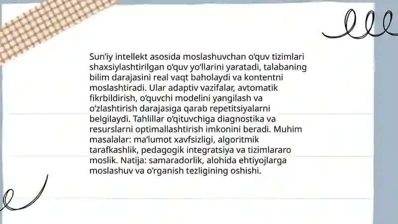 Sun’iy intellektning zamonaviy ta’lim jarayoniga ta’siri 4