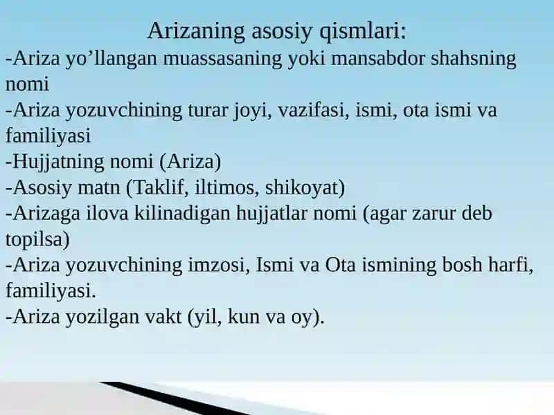 Ariza Yozish 4