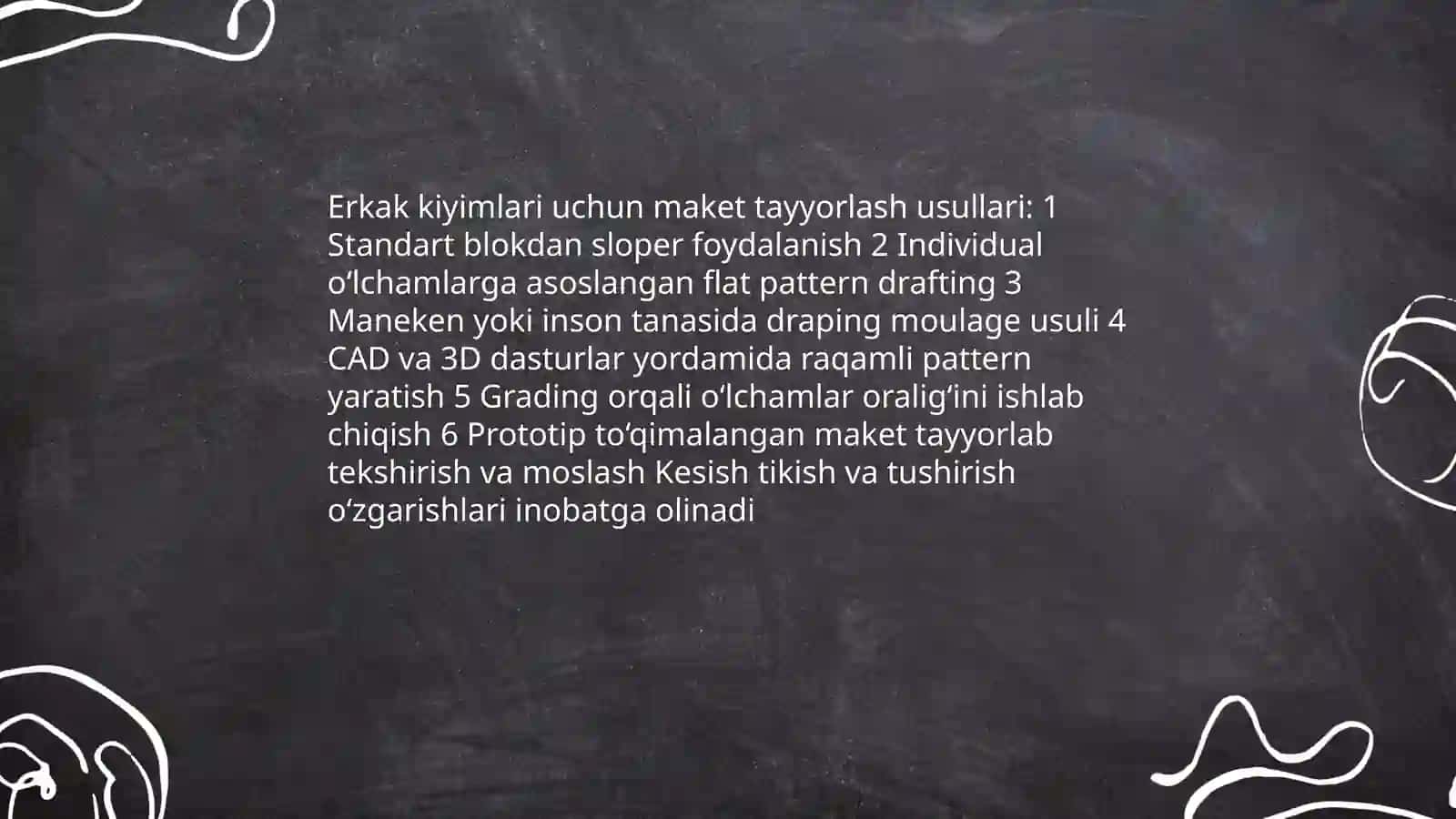 Erkaklar kostyumlarini konstruksiyalash va modellashtirish 4