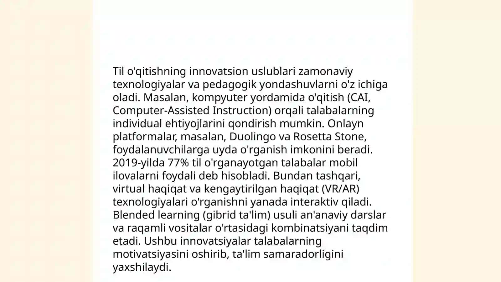Ingliz tili ta’lim tizimi va ilg’or uslubiy yutuqlar tahlili 4