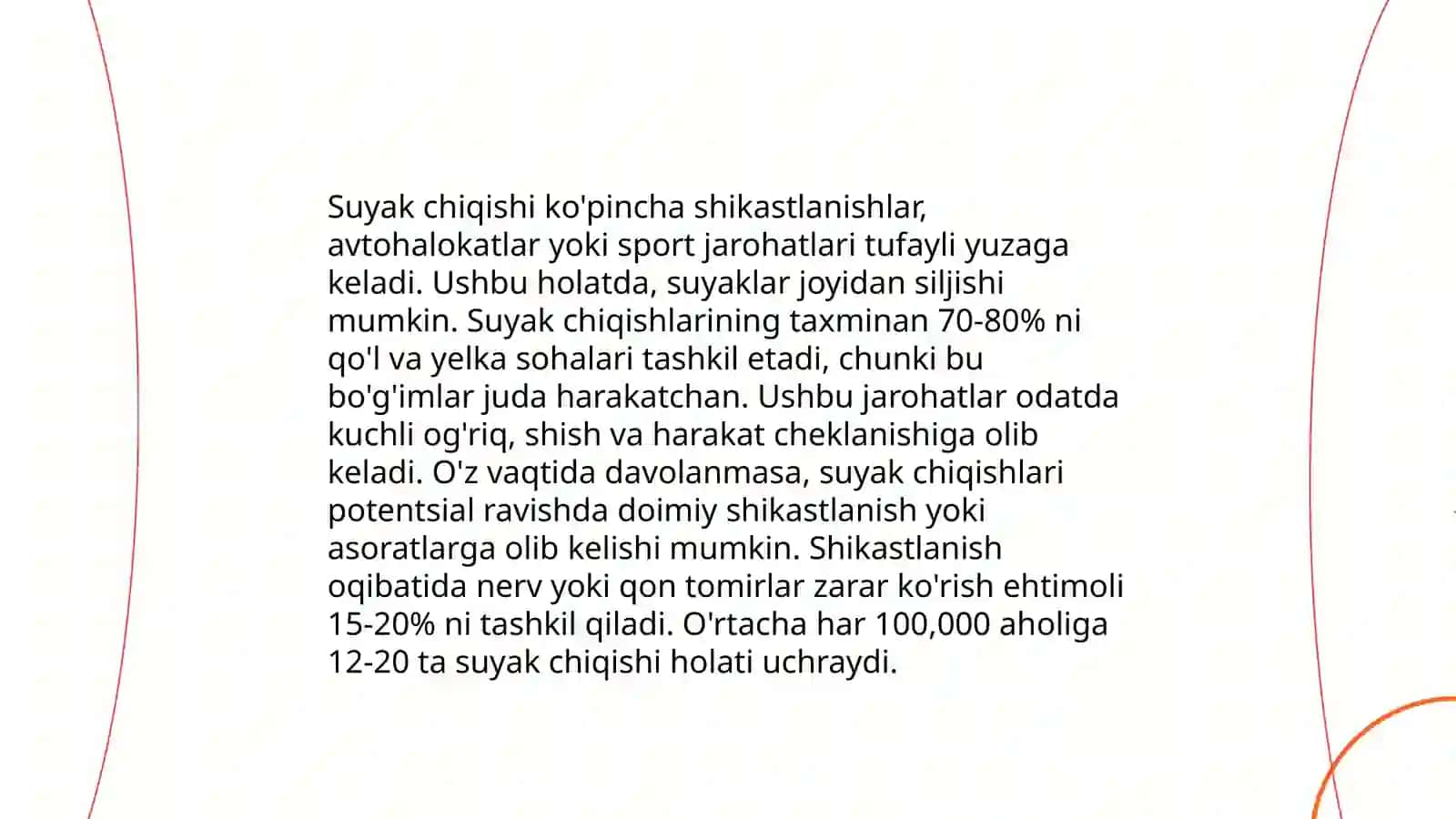 Suyaklar sinishi va chiqiqlar by Ermamadova Marjona 4