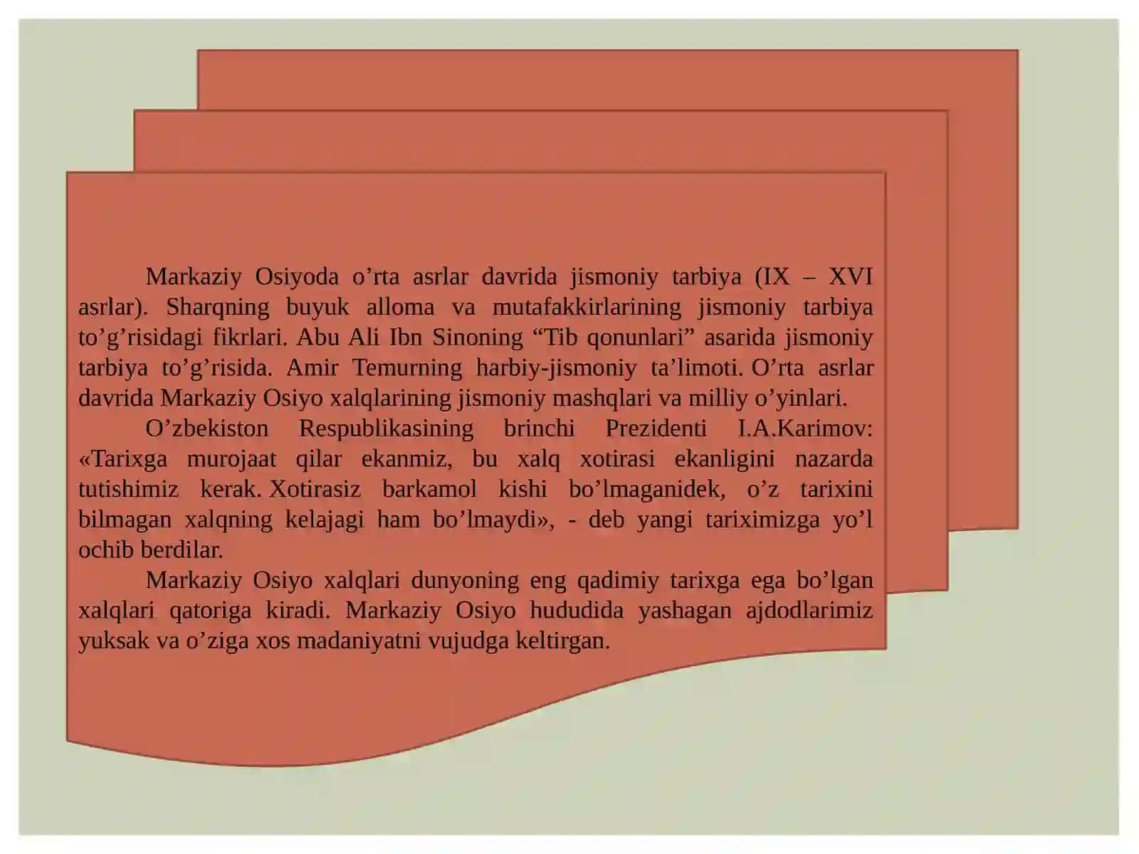 Markaziy Osiyoda Qadimgi davr va o'rta asrlarda Jismoniy Tarbiya 4