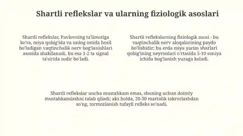 Nerv sistemasi funktsiyalari 4