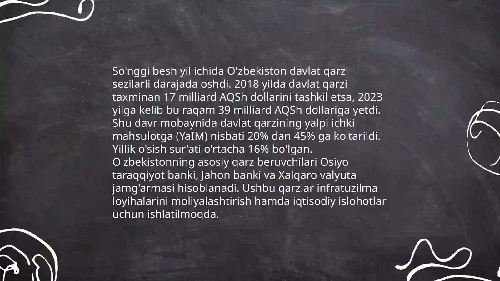 Kanada davlatining so'nggi 5 yillik makro iqtisodoyot ko'rsatkichlari 4