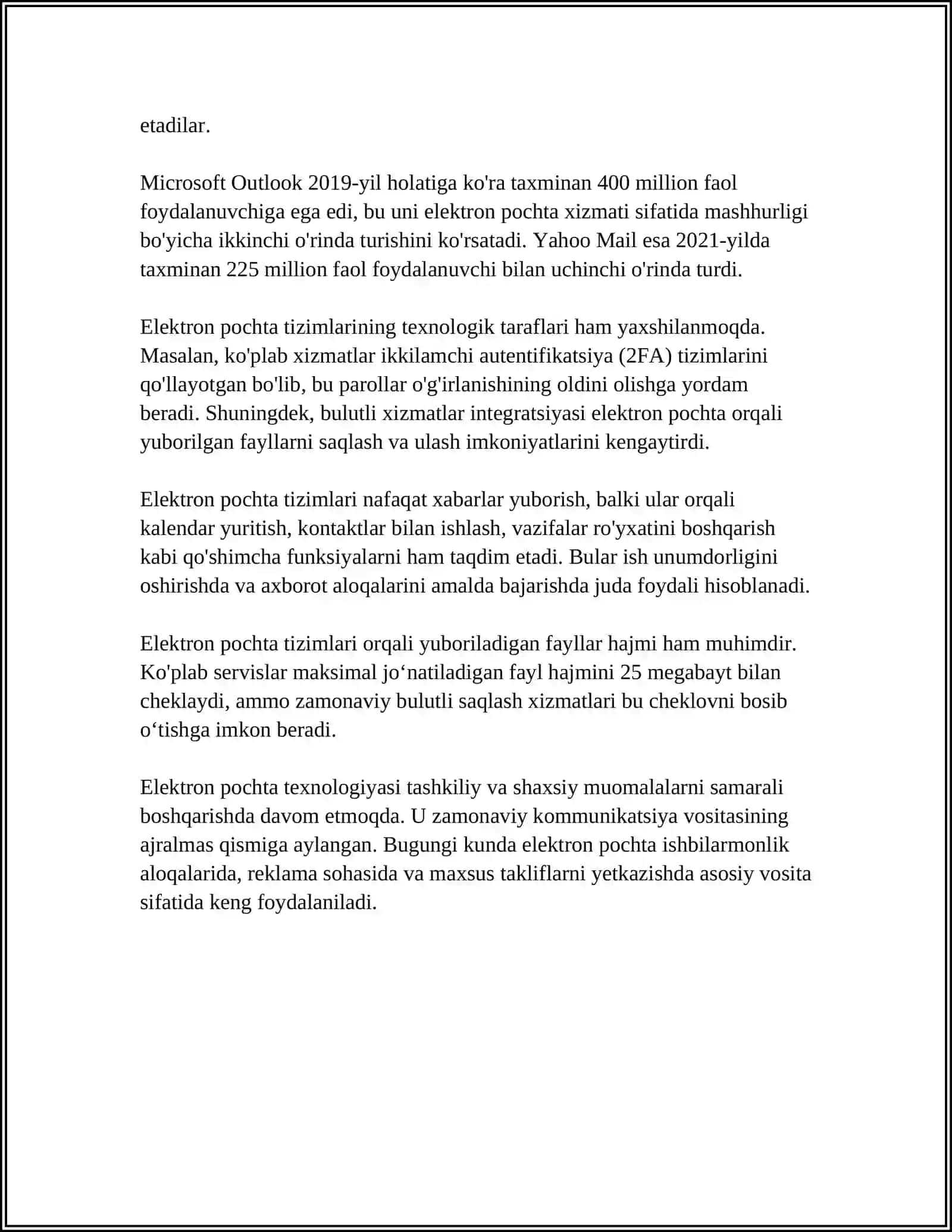 ELIKTIRON POCHTA BILAN ISHLASH 4