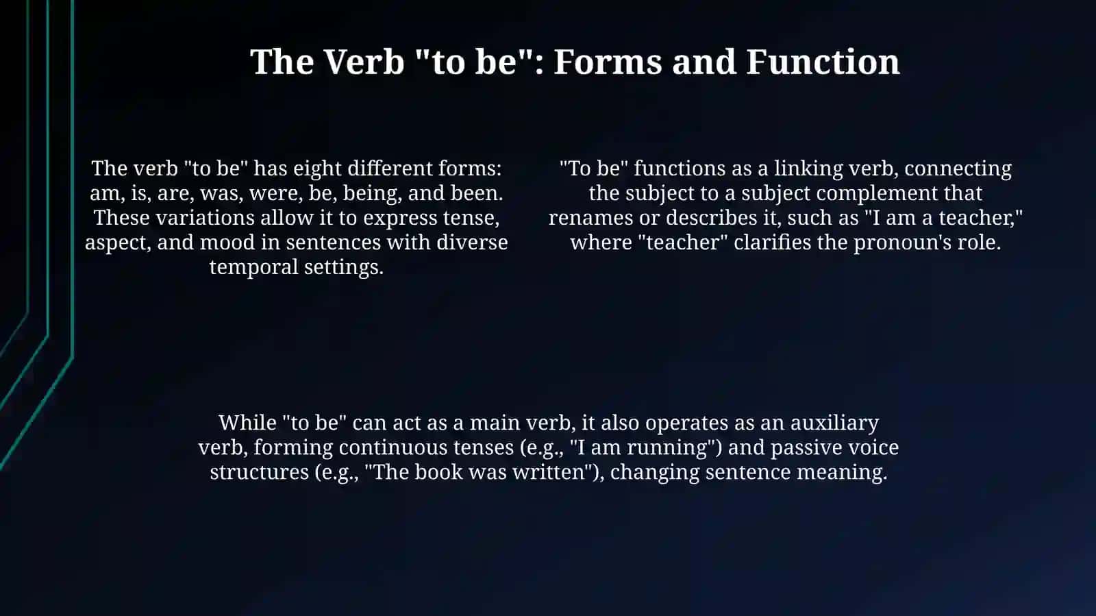 Pronous verb to be 4