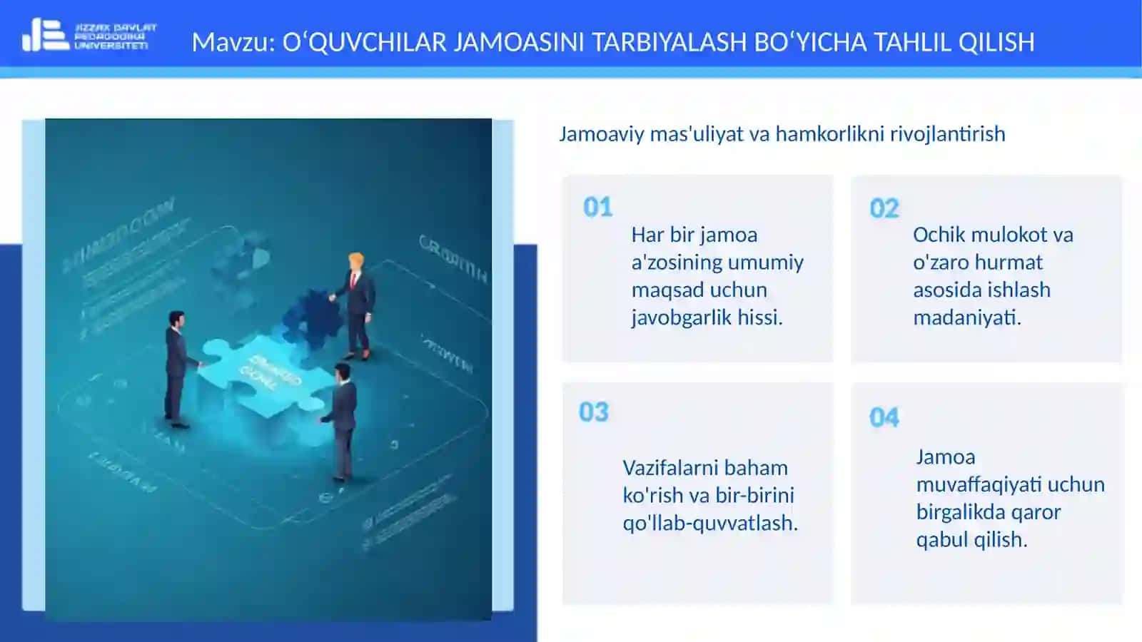 FAN: TARBIYAVIY ISHLAR MAXSUS METODIKASI 4